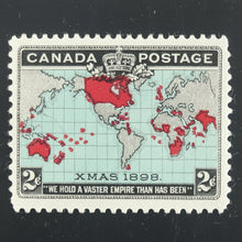 Canada 1898 2 cent Xmas Map used stamp examples for collectors
