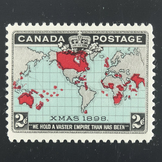 Canada 1898 2 cent Xmas Map used stamp examples for collectors