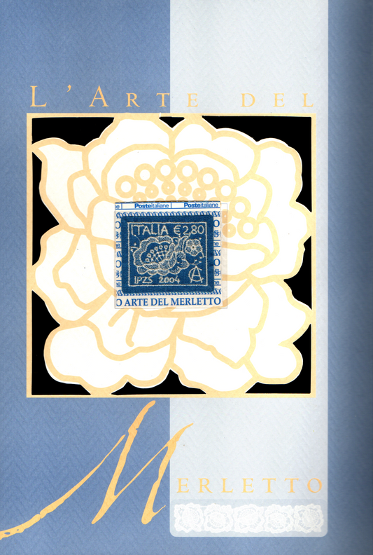 Italy 2004 Art of Lacemaking embroidery stamp special folder with five collector components