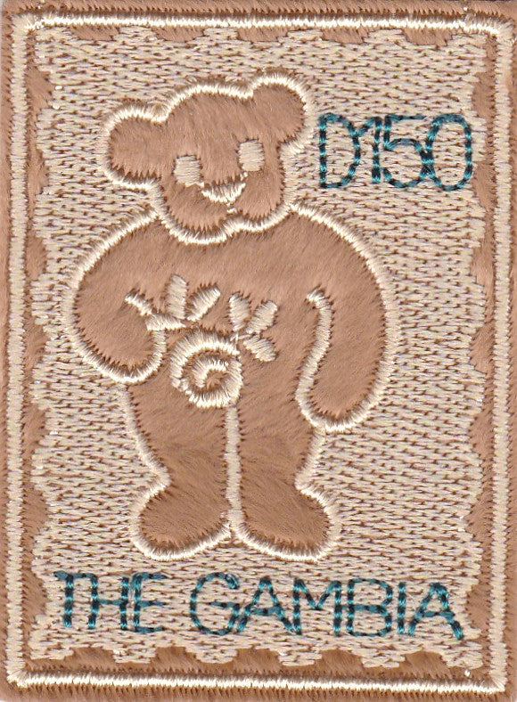 Gambia teddy bear embroidery stamp offered by Bharat Exotics