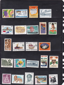 India 1999 full year pack MNH stamps for a chronological album