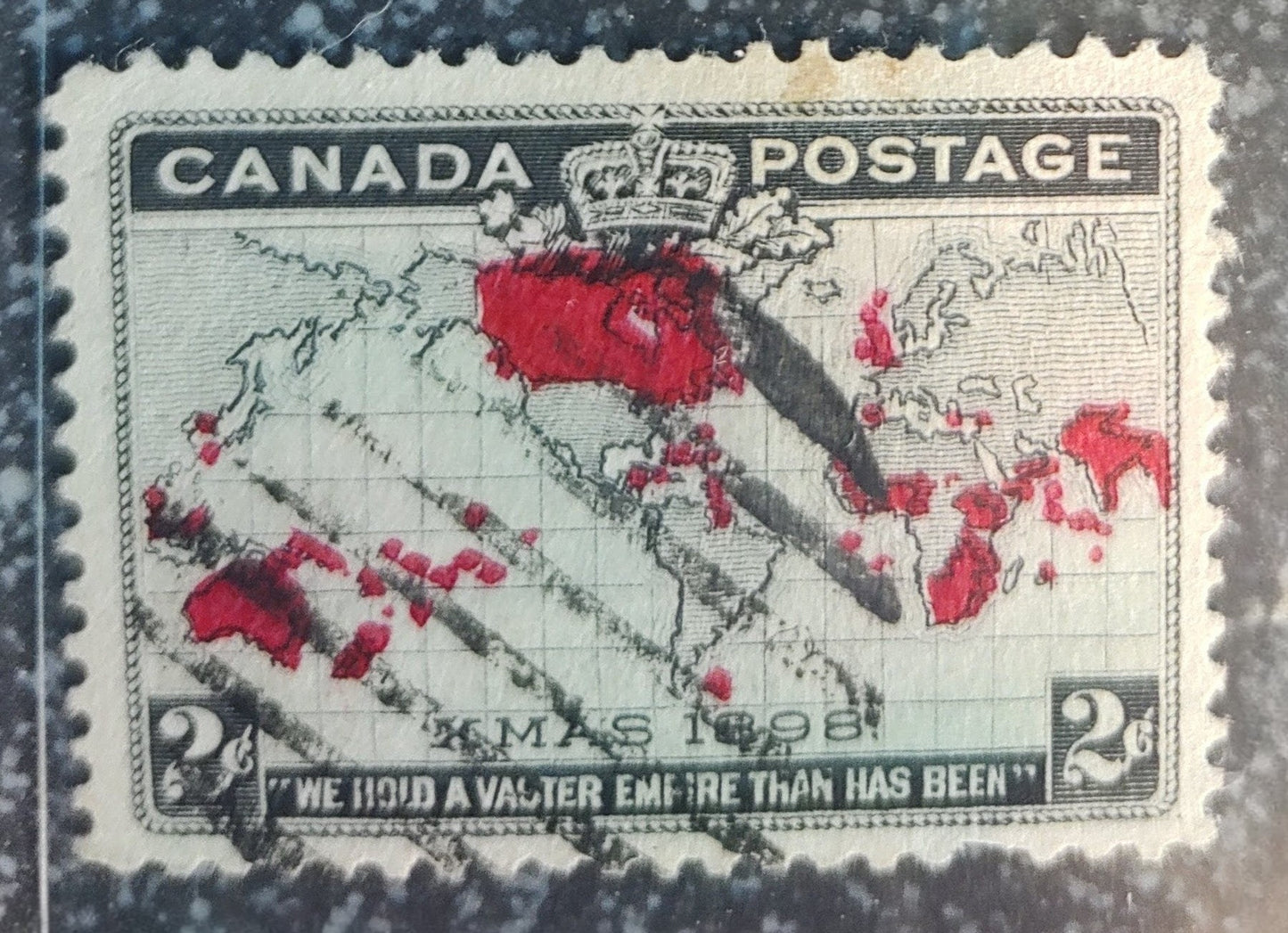 A very rare and unique stamp World's first stamp on X mas Issued in 1898 By Canada.