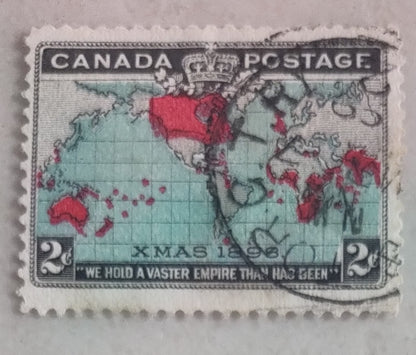 A very rare and unique stamp World's first stamp on X mas Issued in 1898 By Canada.