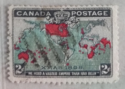 A very rare and unique stamp World's first stamp on X mas Issued in 1898 By Canada.