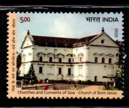 India 2020 UNESCO World Heritage Sites in India-Cultural Sites III series set of 5 mint stamps