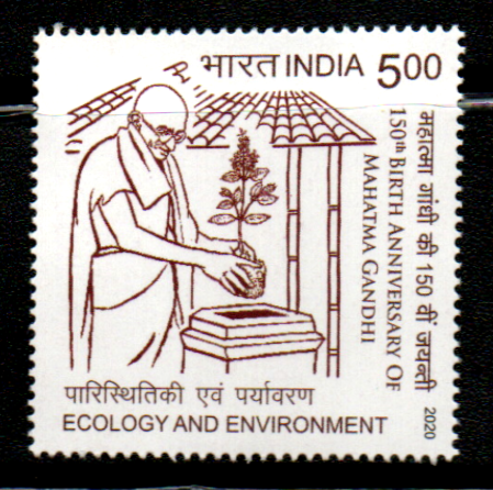 India 2020 150th Anniv.of Mahatma Gandhi set of 4 mint Stamps