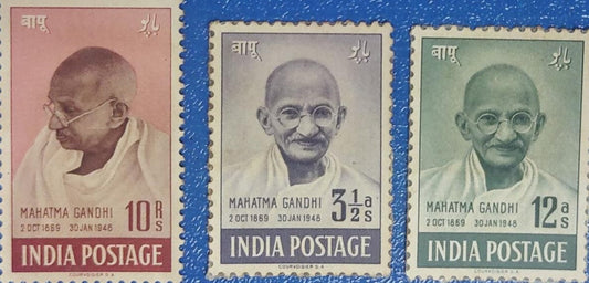 1948 गांधी जी स्मारक टिकट