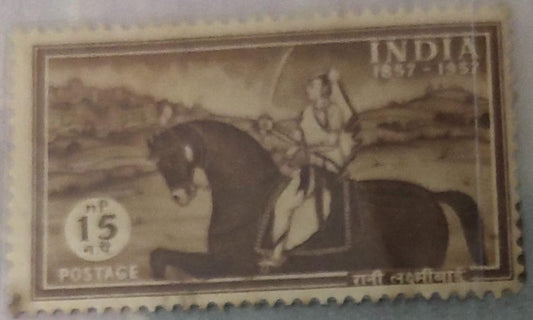 India mint-1957-Centenary  of the first Struggle for Freedom- Laxmi Bai