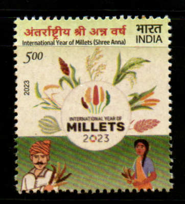 India 2023 years of Millets Mint Stamp