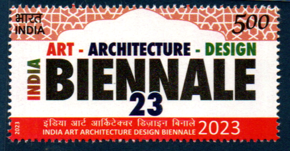 India 2023 Art Architecture Design Biennale Mint Stamp