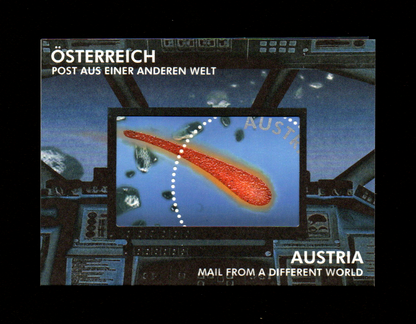 Austria - 2006 *Mail from another world*-- world's first stamp with real Meteorite powder affixed issued by Austria in 2006.  Classic Unusual in original pack .