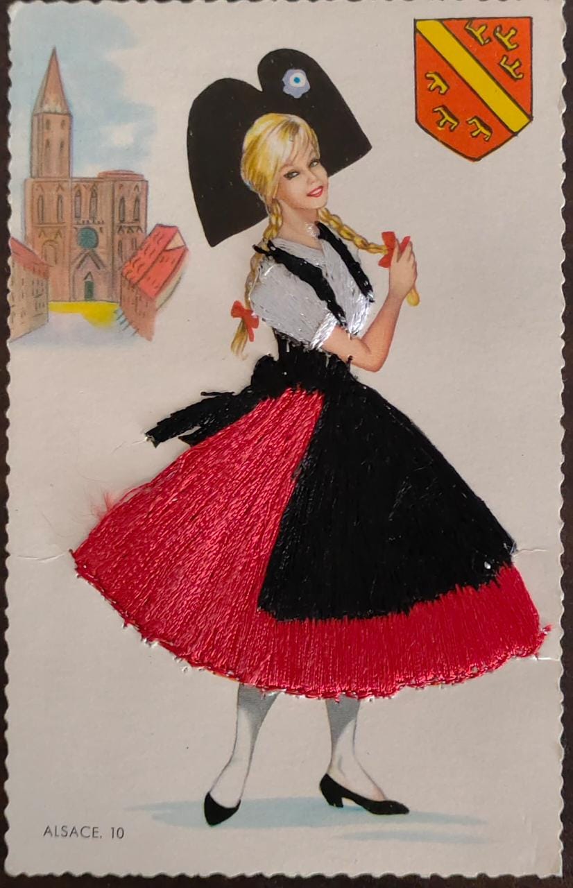 A very unique vintage postcard from Spain