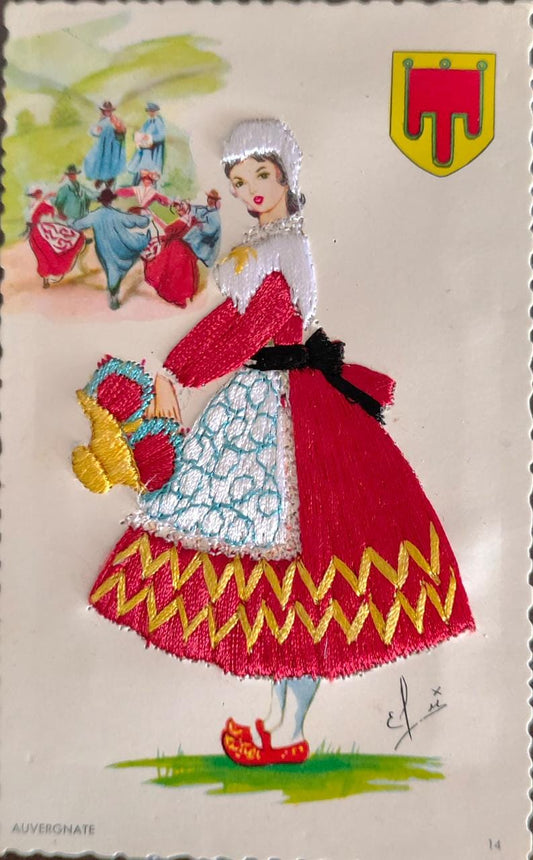 A very unique vintage postcard from Spain