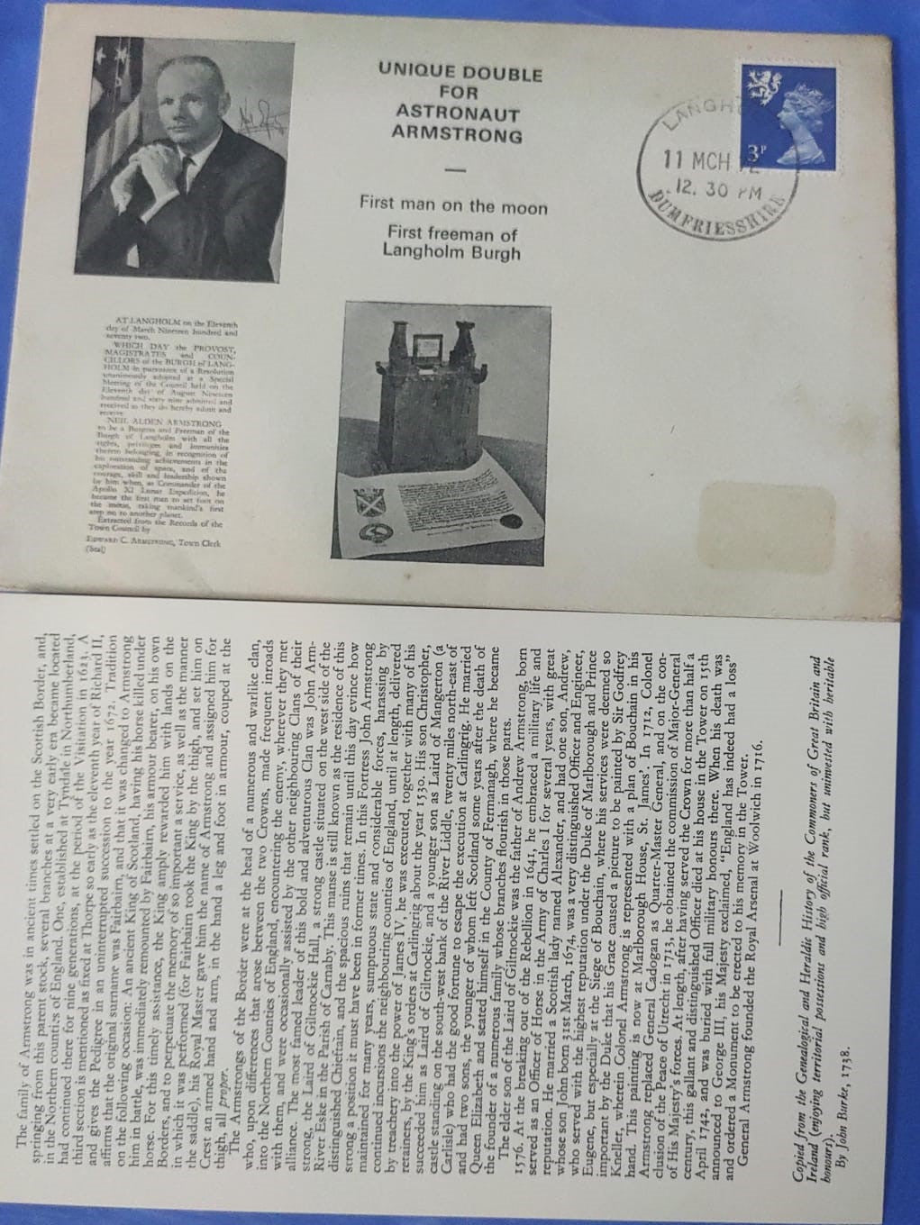 UK cover with broucher inside- space theme.