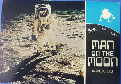Japanese picture postcard on space. Postally travelled.