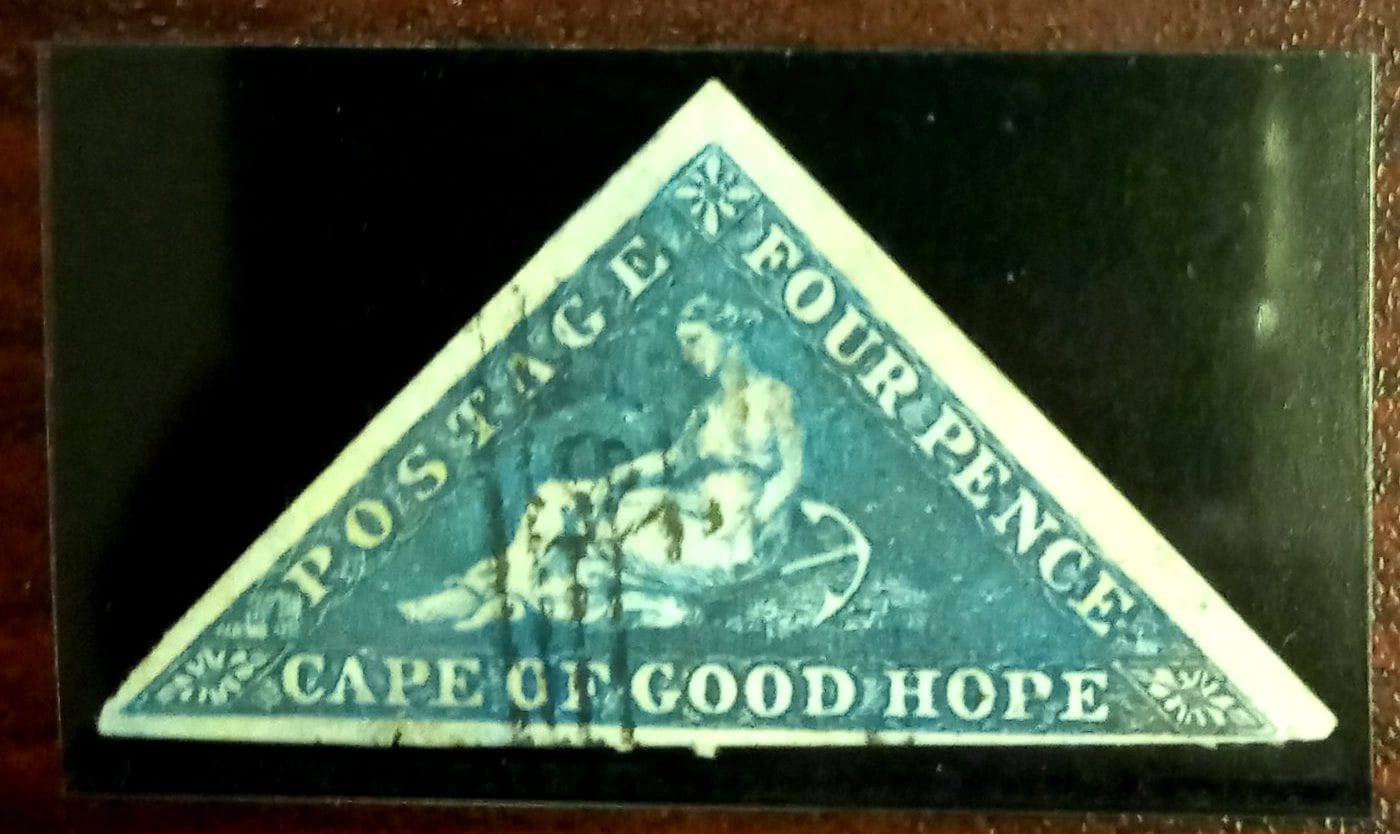 Cape of Good Hope- world's first triangular stamp.