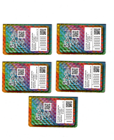 Croatia Crypto Stamp 2 Complete Set 5 NFT Virtual Images