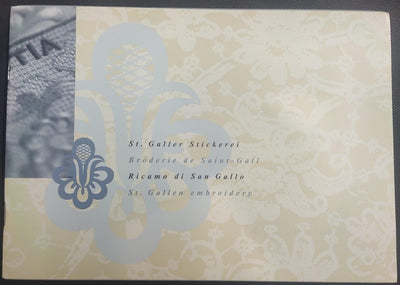 SWITZERLAND 2000 ST. GALLEN EMBROIDERY SPECIAL ISSUE UNUSUAL STAMP IN PRESENTATION PACK MNH