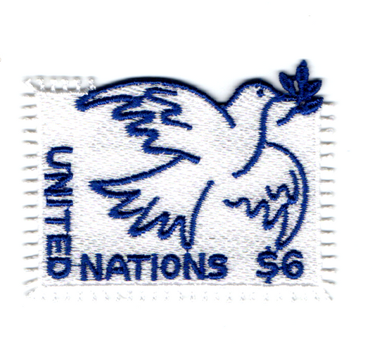 United Nations (UN) Dove Peace Embroidery stamp-New York