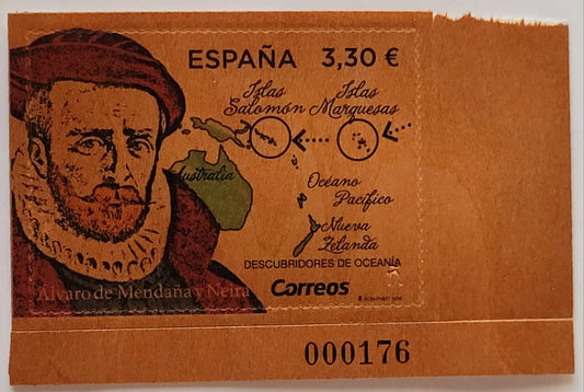 Spain wooden stamp