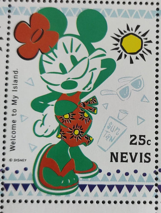 Nevis 1994 beautiful single stamp on Mickey mouse 🐀