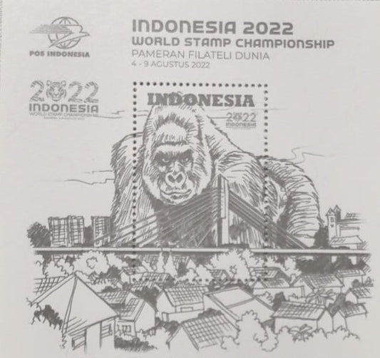 Indonesia-MS on Gorilla - Pameran National Philately exhibition 2022.