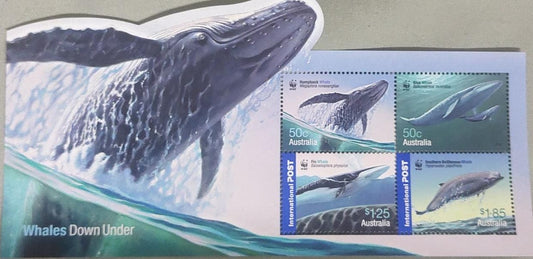 Australia 2006 Whales odd shaped ms. 🐳