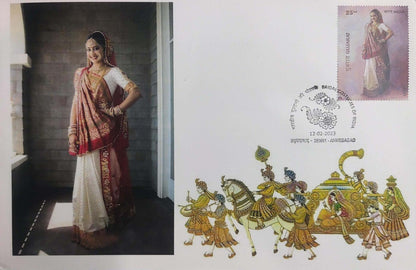 A unique set of 8 varieties pvt first day covers- with 8 different place cancellations from the Bride's place