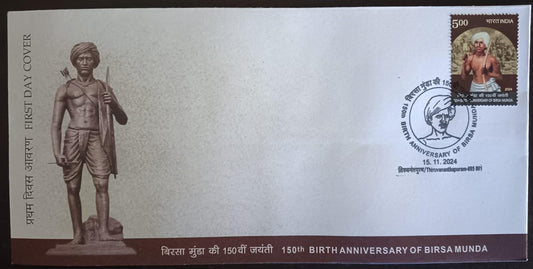 150th Birth Anniversary of Birsa Munda FDC 2024