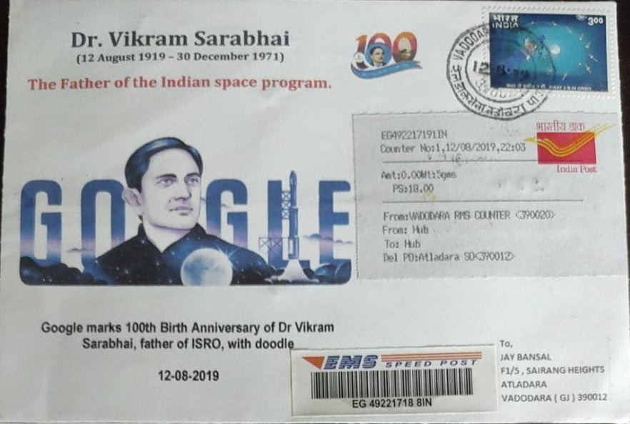 100 birthday  of father of Indian space program Vikram Sarabhai -