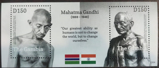 The Gambia - MS  2023---75th Anniversary of Mahatma Gandhi's Passing - Miniature Sheet