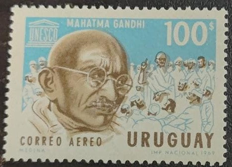 Uruguay Gandhiji 1969  Birth centenary rare stamp  MNH