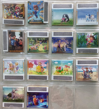 94 different match boxes, various themes.