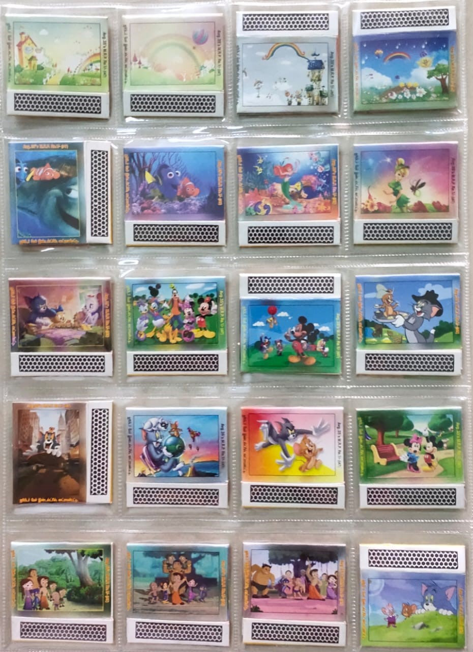 94 different match boxes, various themes.