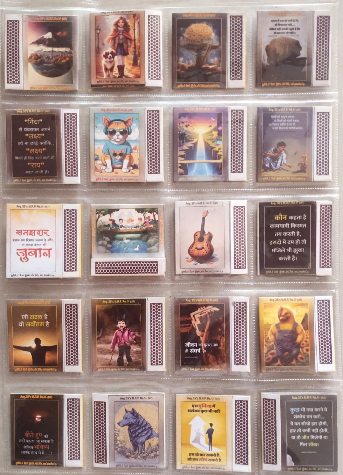 83 different match boxes for collection.