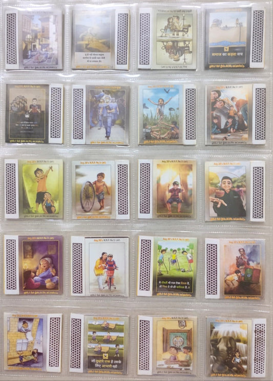 25 different match boxes for collection