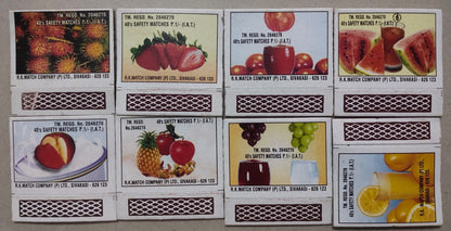 Set of 8 match boxes