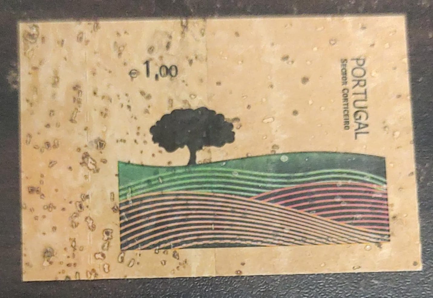 Portugal 2007 – The Cork Stamp – Stamp made of Cork-World's first.