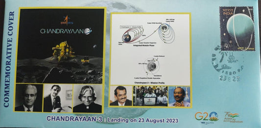 CHANDRAYAN -3 -ISRO- permanent pictorial cancellation (PPC)- Special Cover