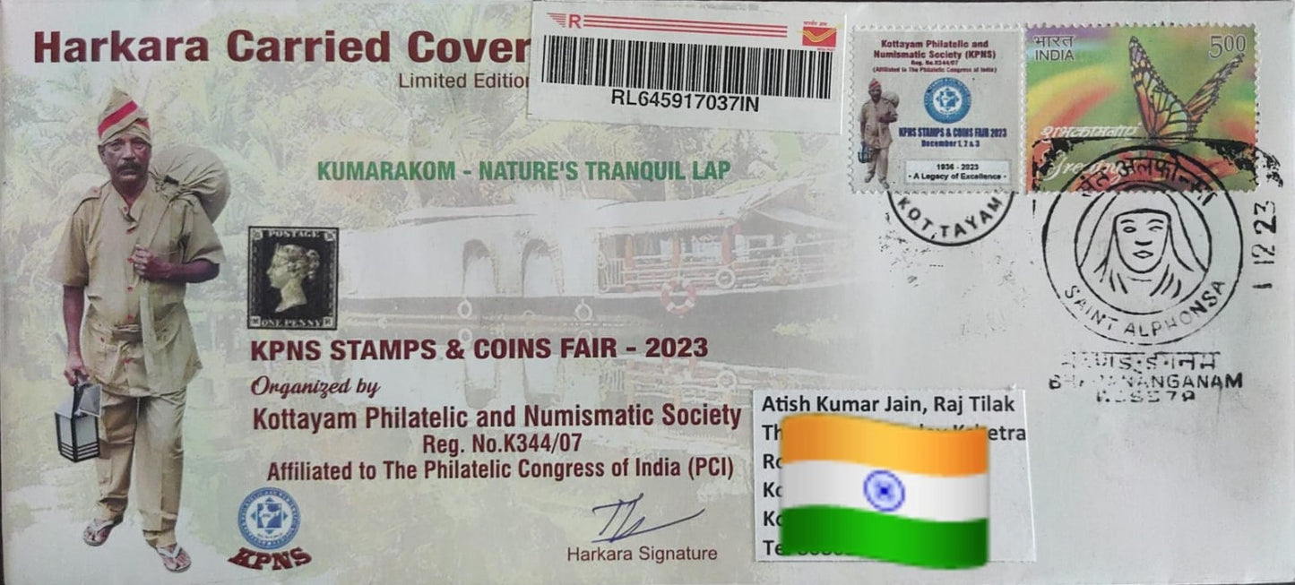 Harkaara carried covers released on occasion of KPNS stamps exhibition 2023