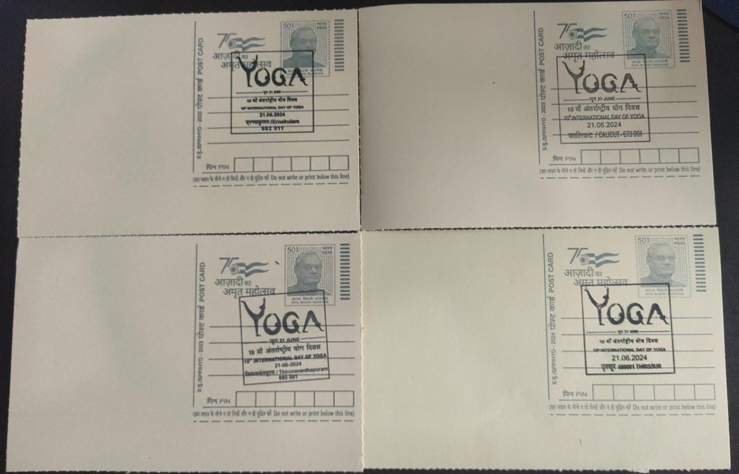 10 th  international yoga day cancellation   From  4 different places of Kerala