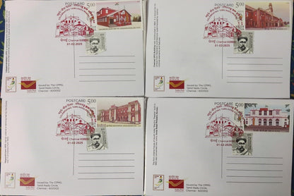 Embroidery postcards -4 different issued during last day of Tanapex25 by TN circle.