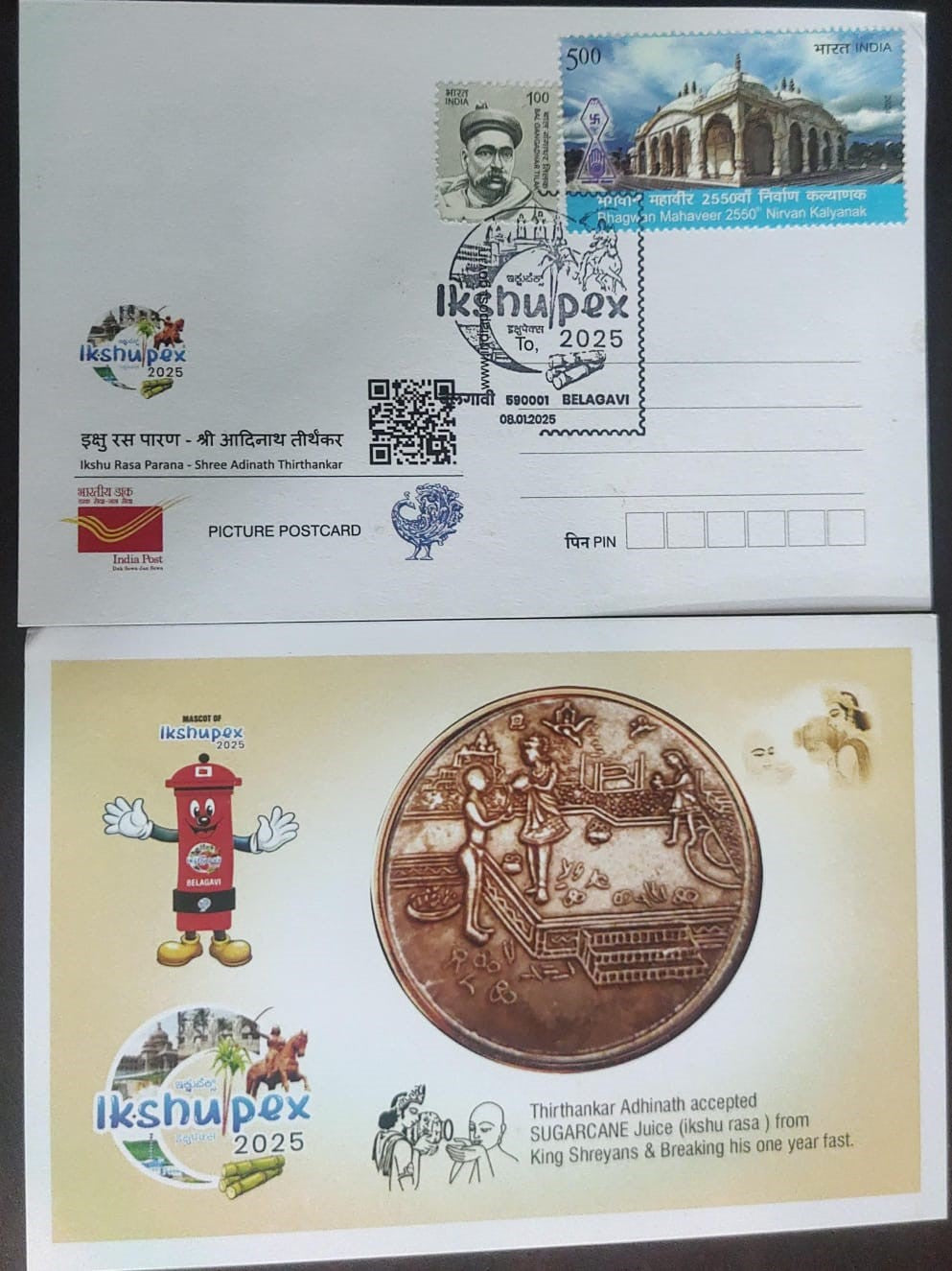IKshupex 2025 pic postcard with special cancellation.