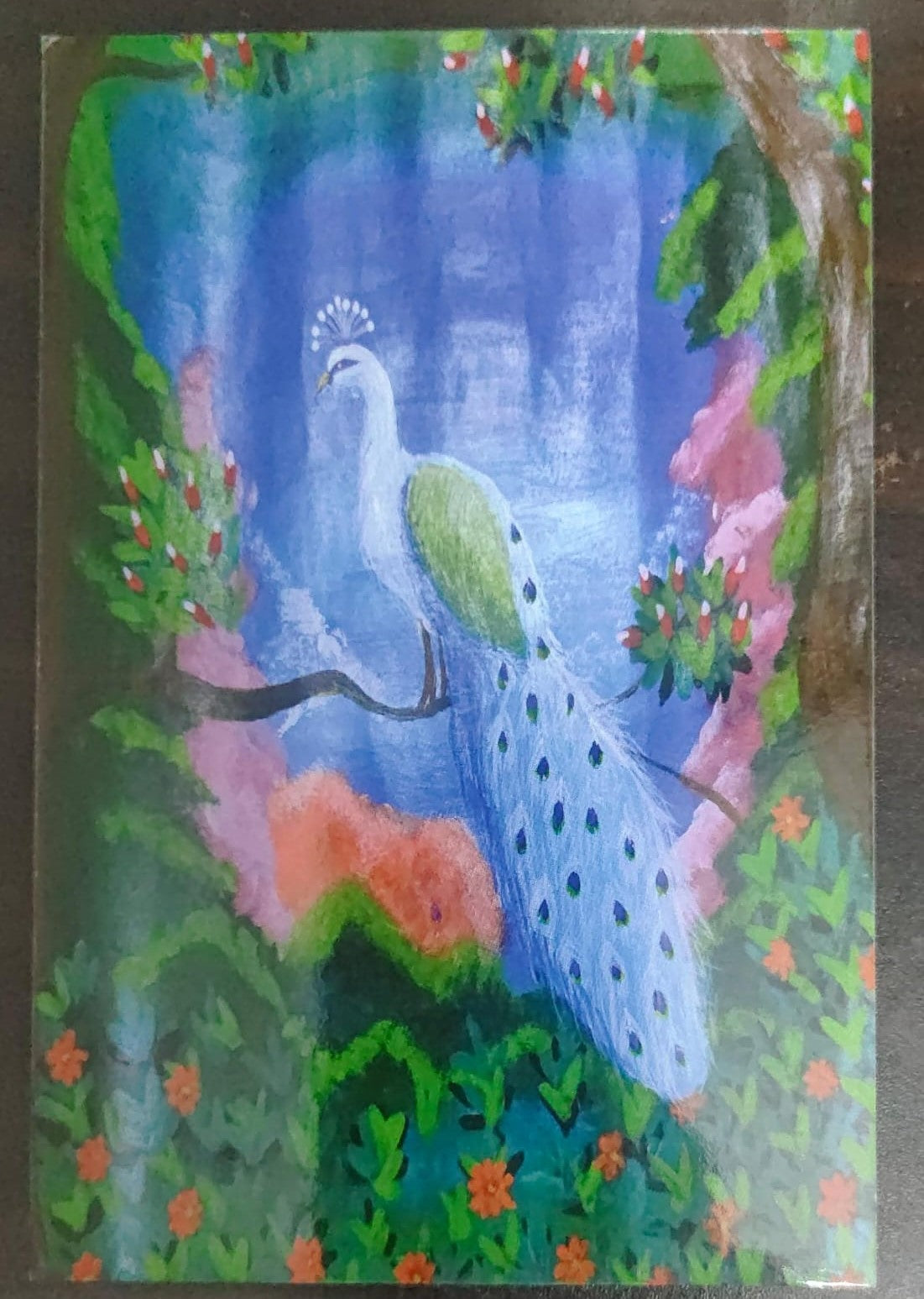 National philatelic museum PPC on picture postcards issued by India post.   Ppc is peacock 🦚 shaped.  Cancellation on pic post cards featuring peacock 🦚.