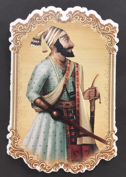 Die Cut private  Picture post Cards on  Shivaji Maharaj 5 diff beautiful postcards -blank