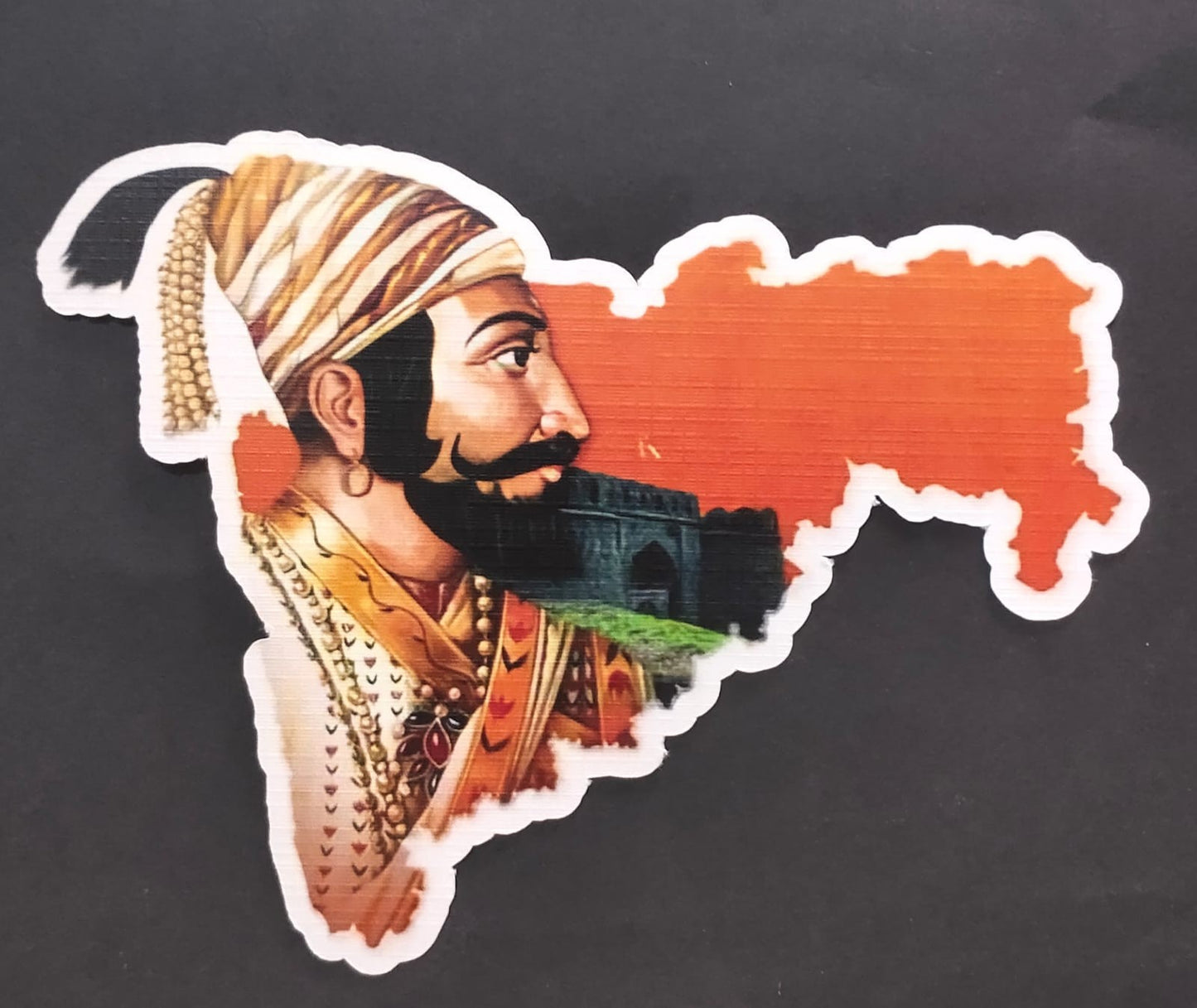 Die Cut private  Picture post Cards on  Shivaji Maharaj 5 diff beautiful postcards -blank