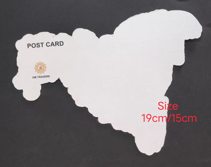 Die Cut private  Picture post Cards on  Shivaji Maharaj 5 diff beautiful postcards -blank