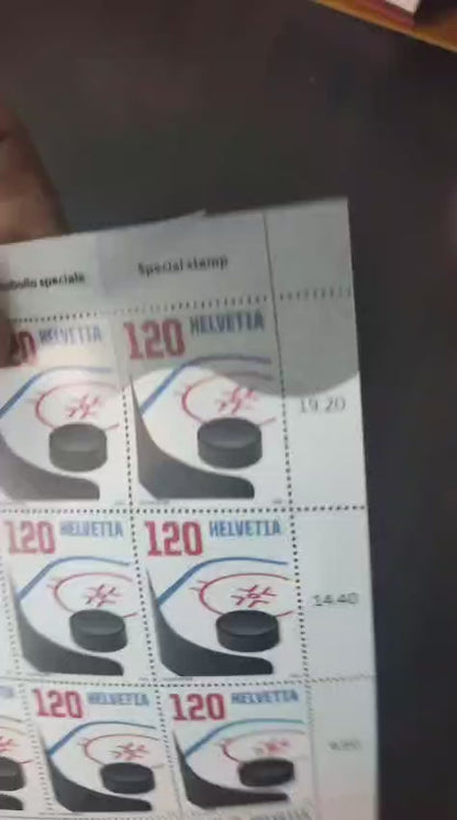 Switzerland 2026 - Ice Hockey World Championship - *Transparent/translucent stamp printed in  Chalk Paper 1v Stamp