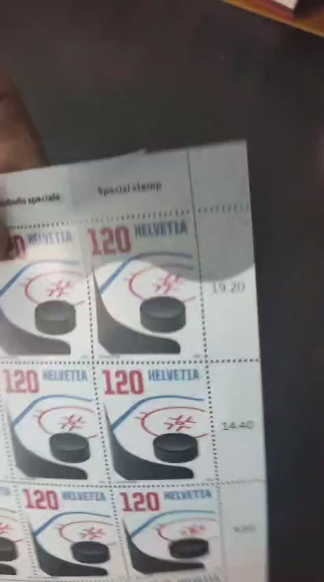 Switzerland 2026 - Ice Hockey World Championship - *Transparent/translucent stamp printed in  Chalk Paper 1v Stamp