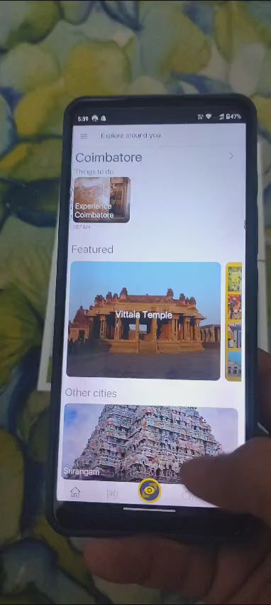 A very unique postcard - with Augmented reality (AR) by India Post